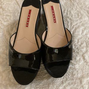 Prada Wedge Slip on Women's Shoes